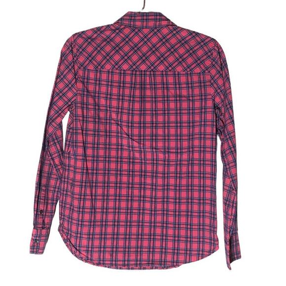 J.Crew Red Flannel Button Down Shirt - Size Small - Picture 2 of 7